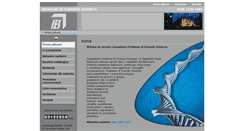Desktop Screenshot of forensicscience.pl