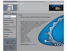 Tablet Screenshot of forensicscience.pl